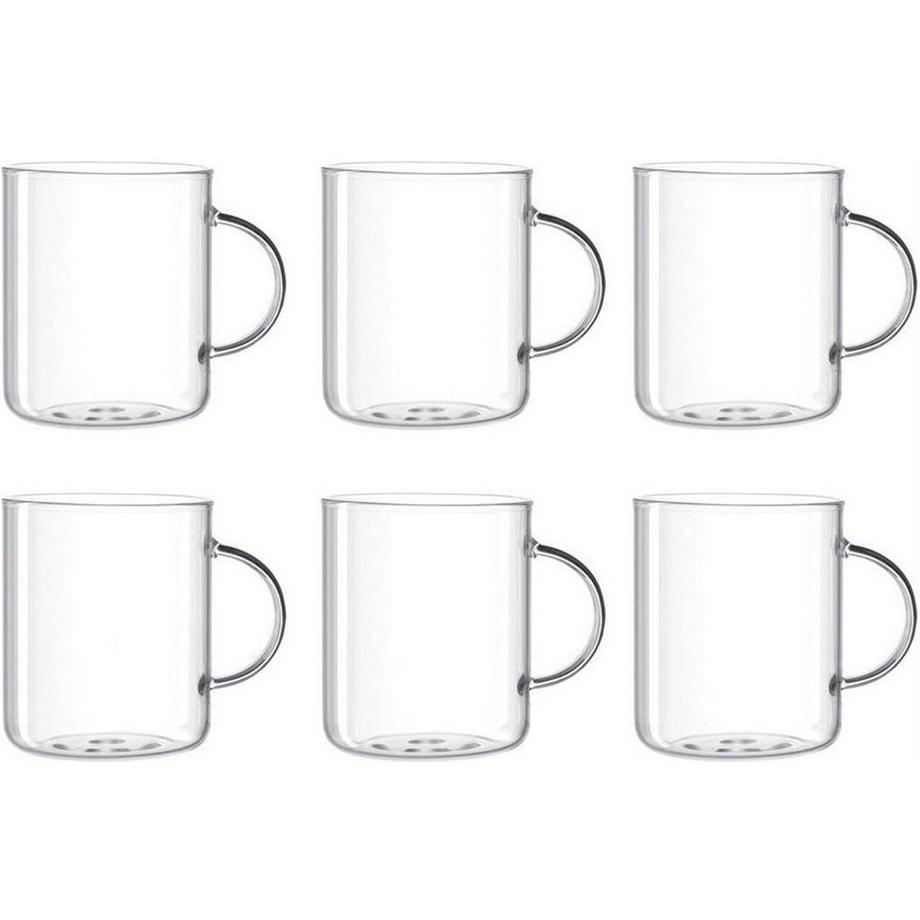 LEONARDO Teetasse Novo 400 ml, 6 Stück, Transparent  