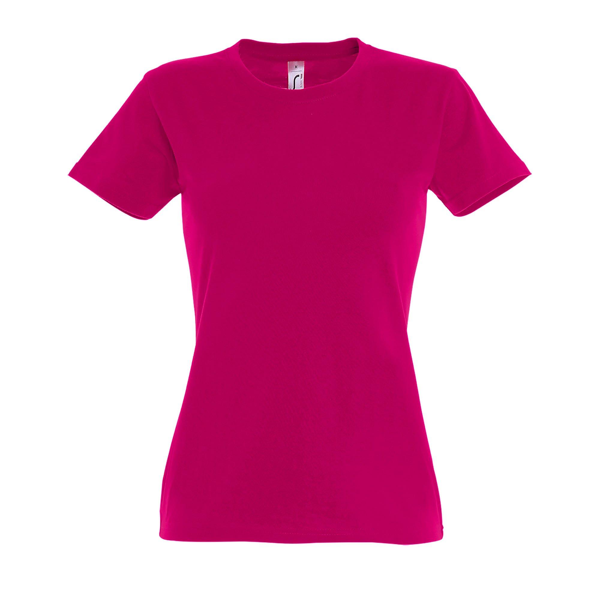 Image of Imperial Tshirt, Kurzarm, Rundhalsausschnitt Damen Fuchsia S