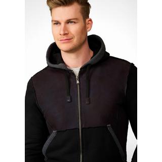 RICANO  Lederjacke Egon, Baumwoll-Leder Mix Hoody 