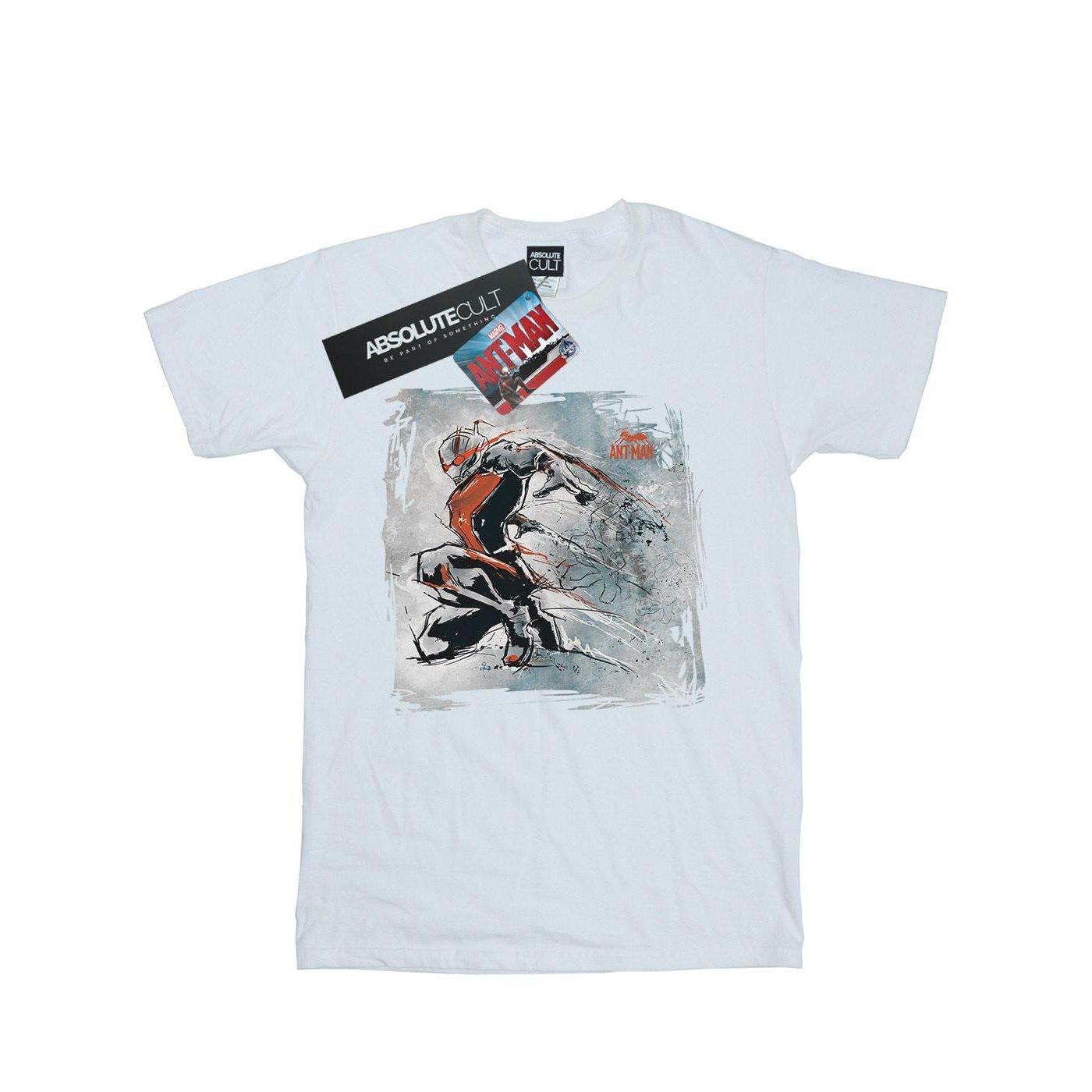 Image of Antman Art Sketch Tshirt Herren Weiss M