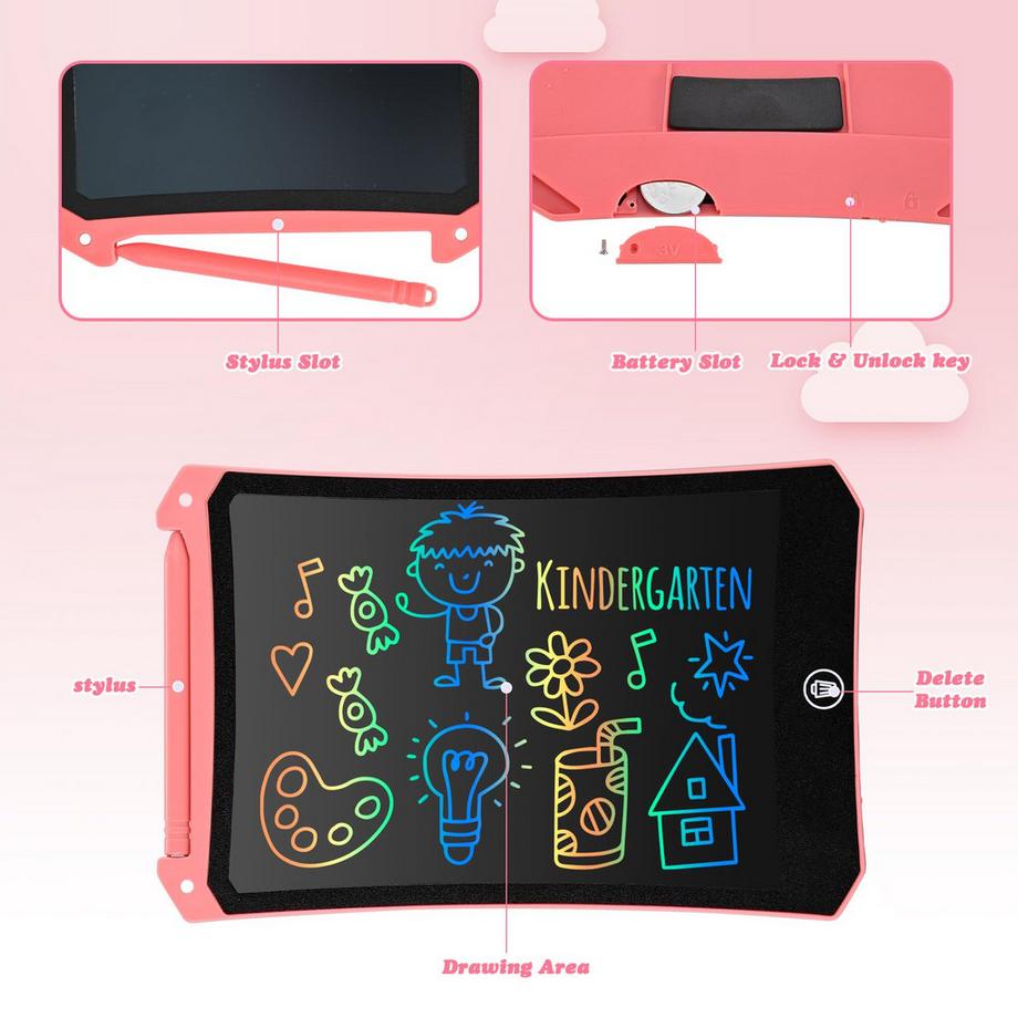 Activity-board  Tableau magique 2 packs fonction d'effacement Planche à dessin avec crayon 