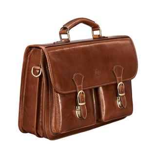 Maxwell Scott  Le Loreto Cartable pour ordinateur 15" en cuir 