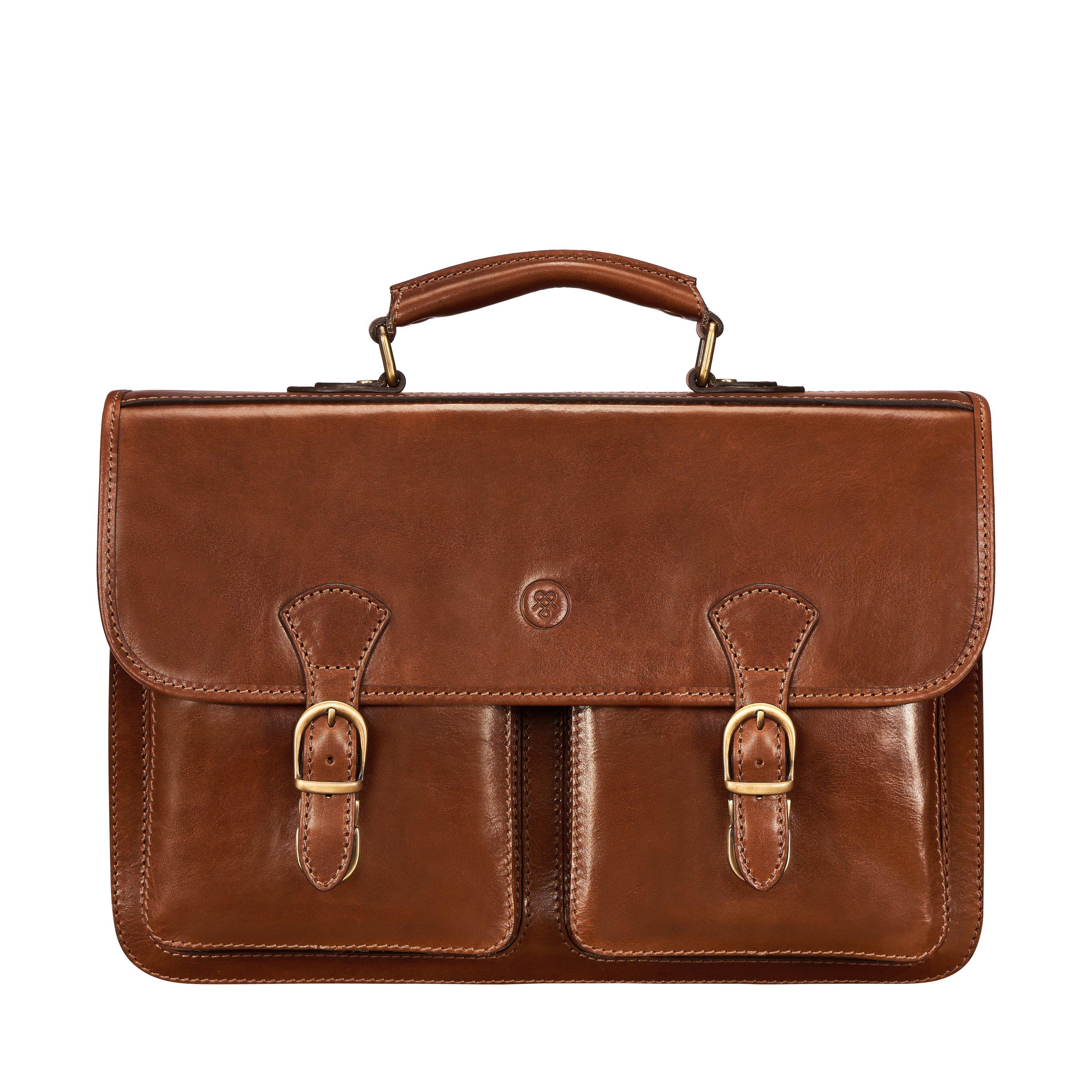 Maxwell Scott  Le Loreto Cartable pour ordinateur 15" en cuir 