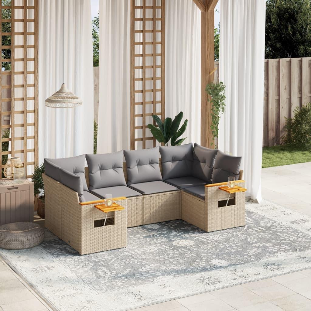 VidaXL set divano da giardino Polirattan  