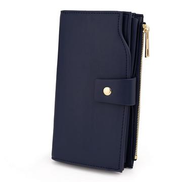 Brieftasche RFID-Blockierung Große Kapazität Vegan Leder Clutch Wallet 21 Card Slots Holder Organizer