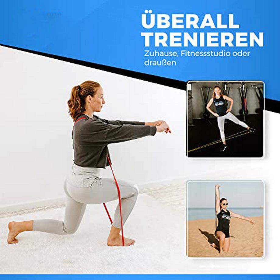 Alopini  Bande d'aide aux tractions Bandes de résistance épaisses, longues et élastiques pour le crossfit, les tractions, les étirements. Bandes d'étirement bande élastique de traction 