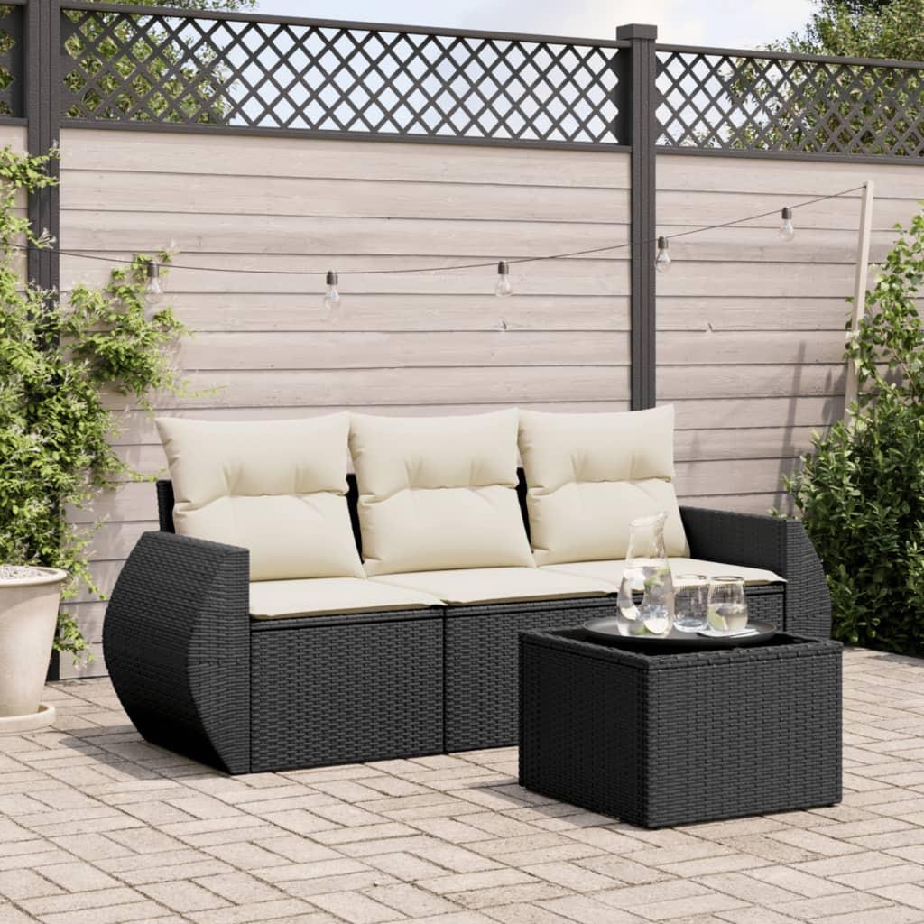 VidaXL Ensemble de canapés de jardin rotin synthétique  