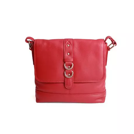 Eastern Counties Leather  Jude Stud And Ring Detail Handbag Rouge Bariolé