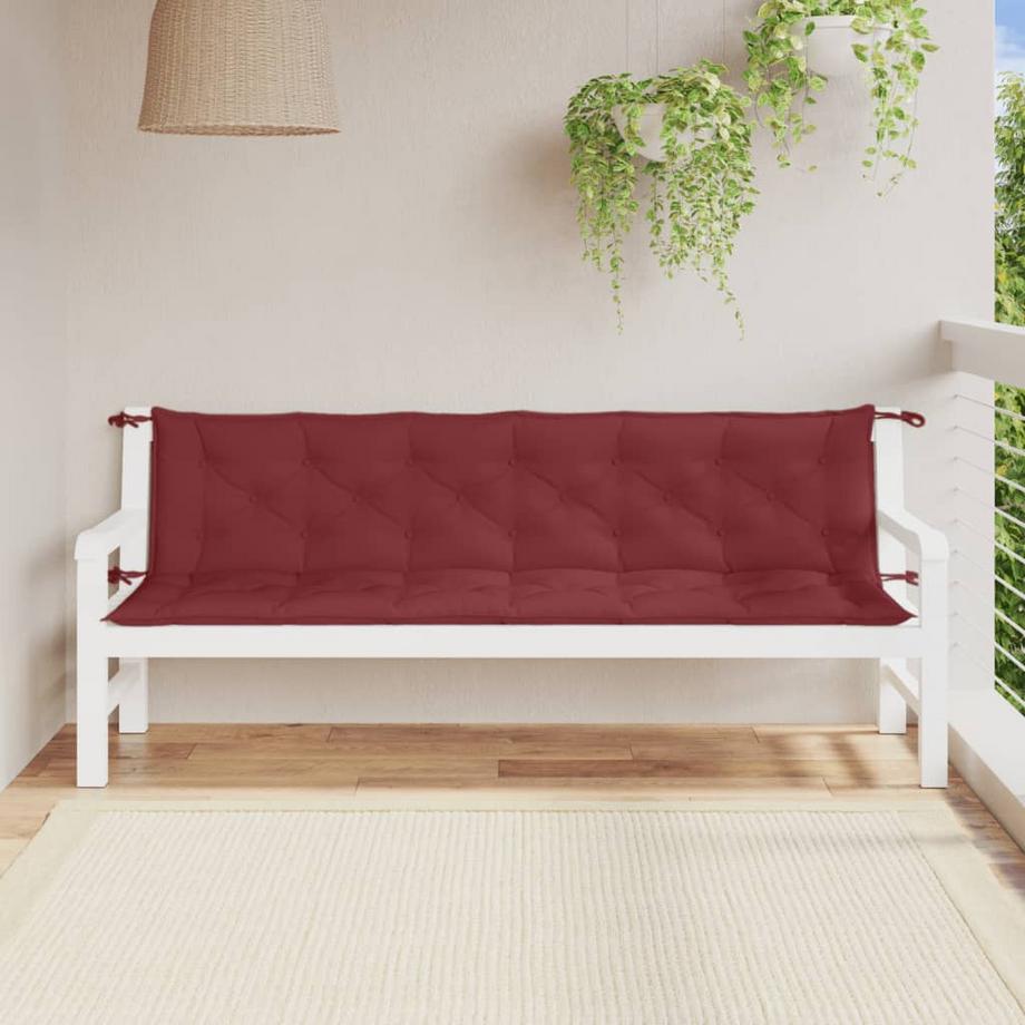 VidaXL Coussin de banc de jardin tissu  