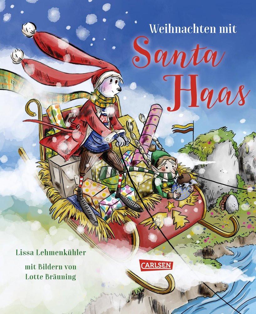 Weihnachten mit Santa Haas Lehmenkühler, Lissa; Bräuning, Lotte (Illustrationen) Copertina rigida 