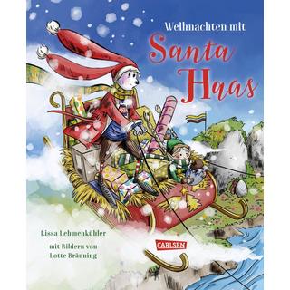 Weihnachten mit Santa Haas Lehmenkühler, Lissa; Bräuning, Lotte (Illustrationen) Copertina rigida 