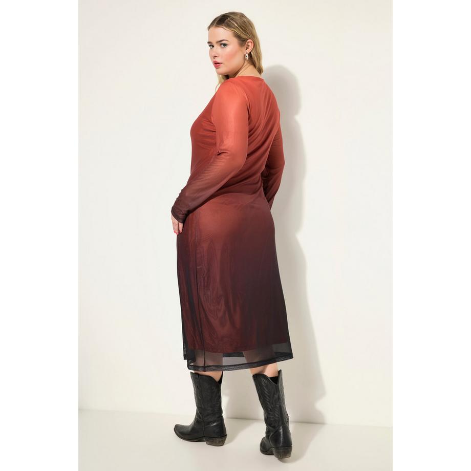 Studio Untold Robe maxi en mesh coupe Slim Shape avec drapé  