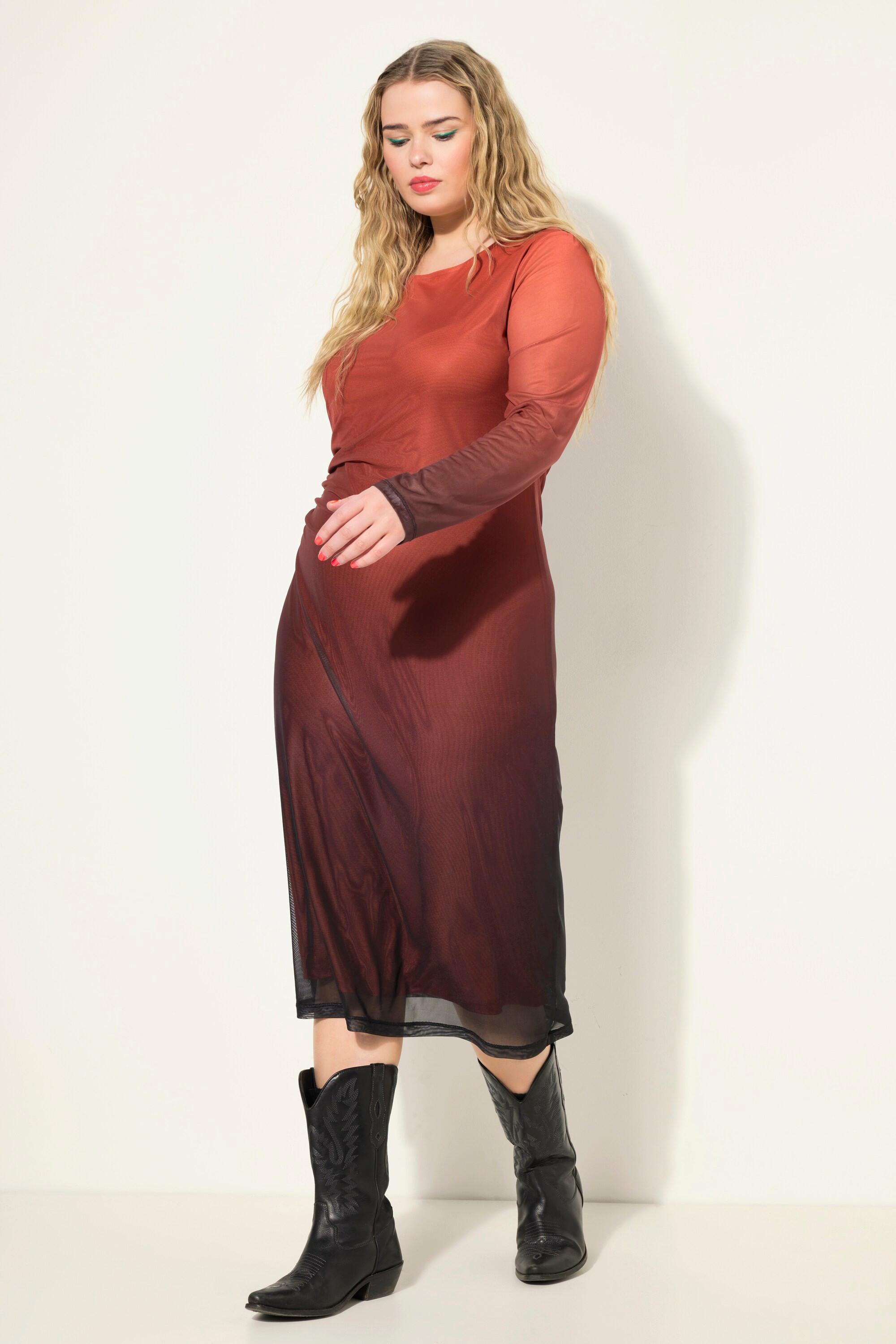 Studio Untold  Robe maxi en mesh coupe Slim Shape, avec drapé 