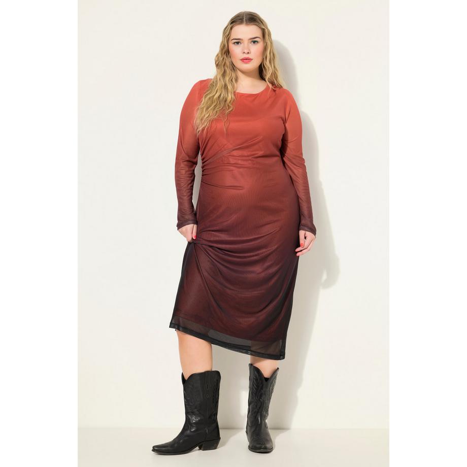 Studio Untold Robe maxi en mesh coupe Slim Shape avec drapé  