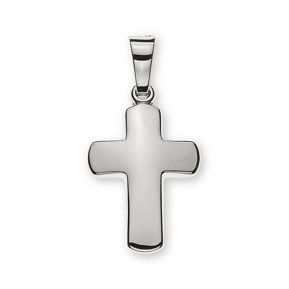 Anhänger Kreuz Weissgold 750, 23x11mm