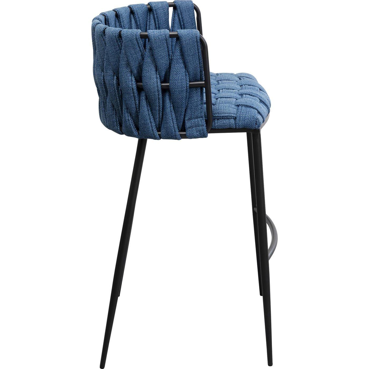 KARE Design Chaise de bar Saluti bleue 77  