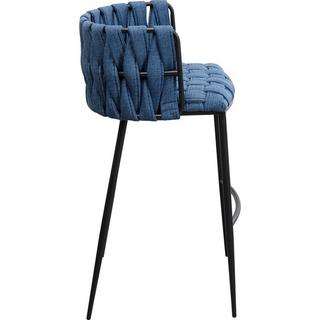 KARE Design Chaise de bar Saluti bleue 77  