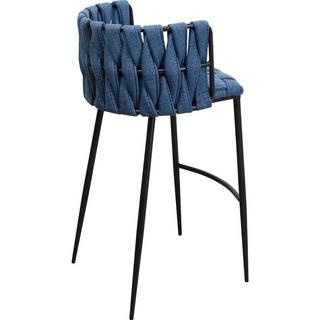 KARE Design Chaise de bar Saluti bleue 77  