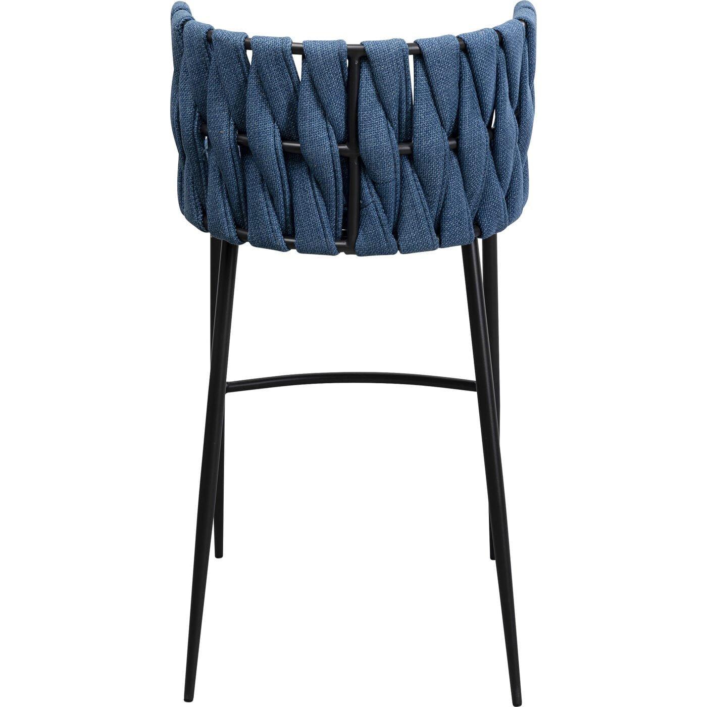 KARE Design Chaise de bar Saluti bleue 77  