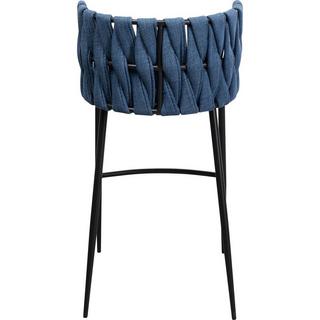 KARE Design Chaise de bar Saluti bleue 77  