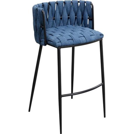 KARE Design Chaise de bar Saluti bleue 77  