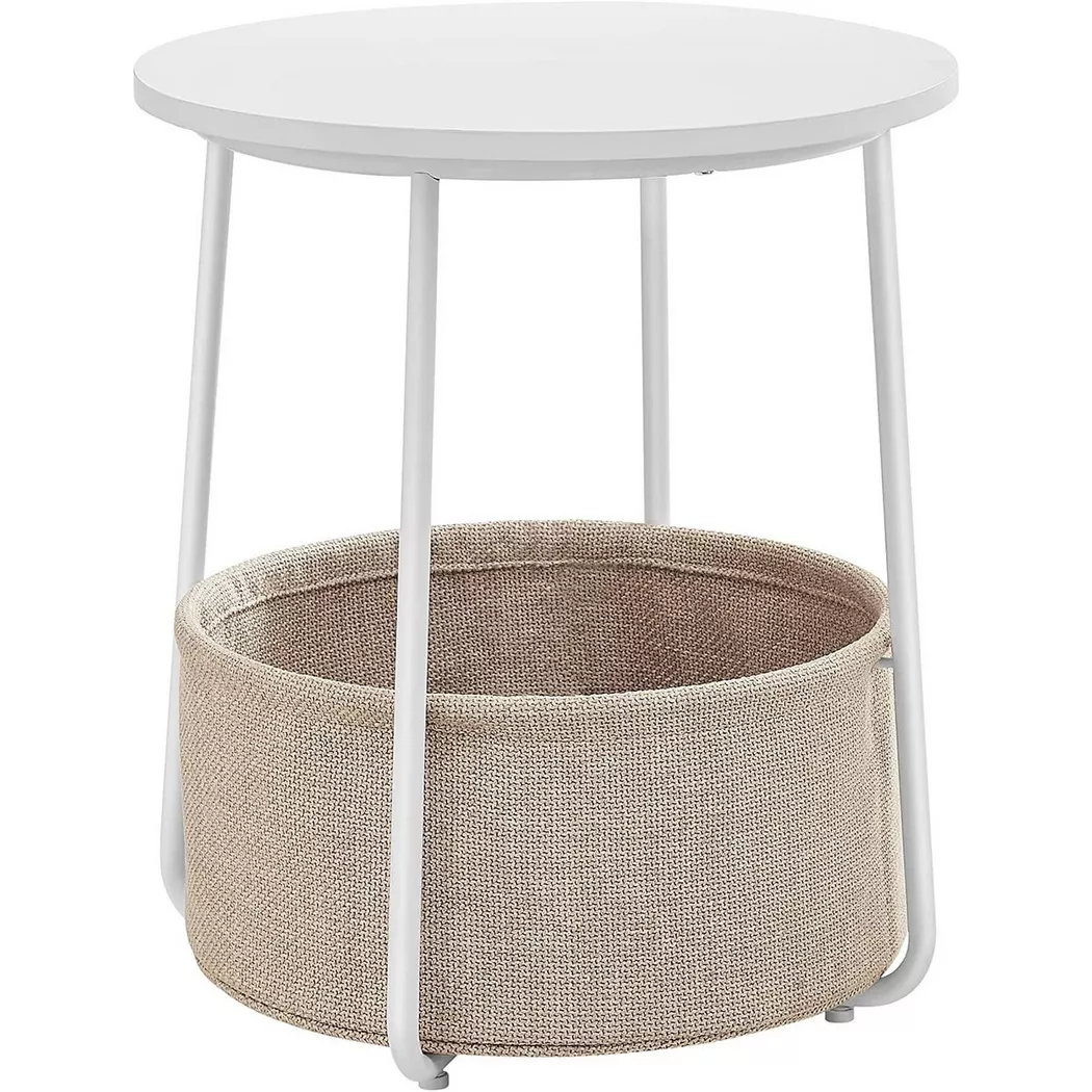 Pricenet - Table d'appoint à montage rapide avec panier de rangement, 45x50 cm, 55 CM