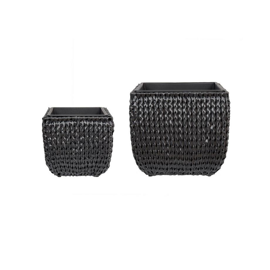 Set di 2 vasi per piante en Rattan sintetico  BERBERIS