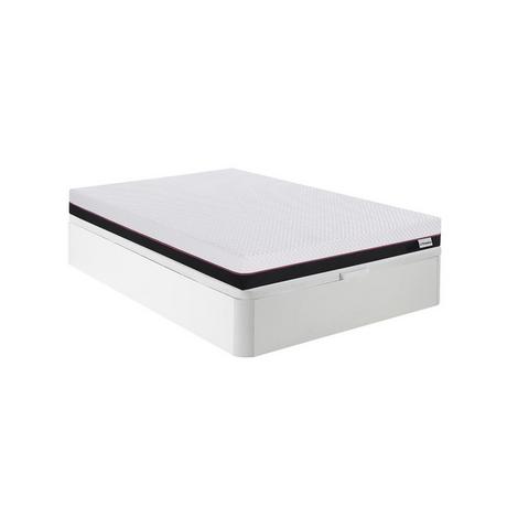 Ysmée Set 140 x 190 cm Rete contenitore Bianco + Materasso memory foam sp. 18 cm - RYZE di YSMÉE  