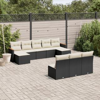 VidaXL set divano da giardino Polirattan  