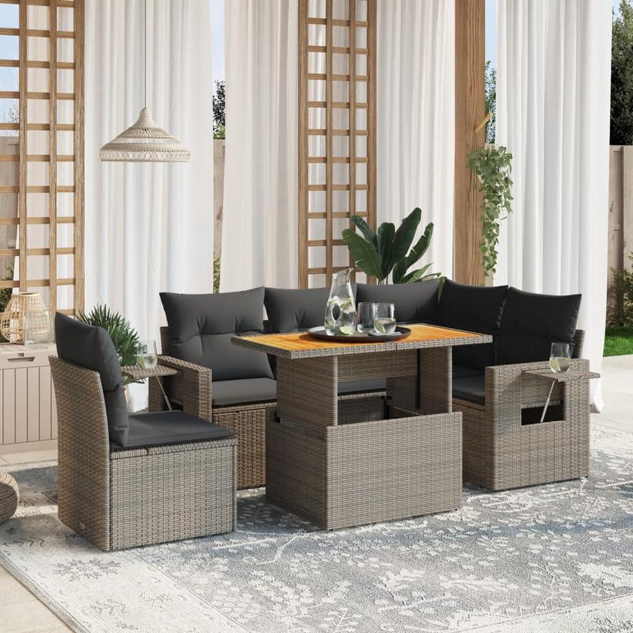 VidaXL Garten sofagarnitur poly-rattan  