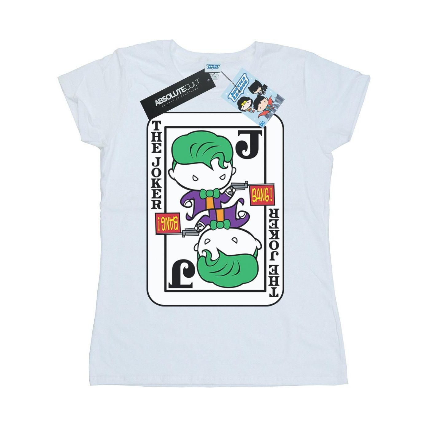 Image of Chibi Joker Playing Card Tshirt Damen Weiss XL