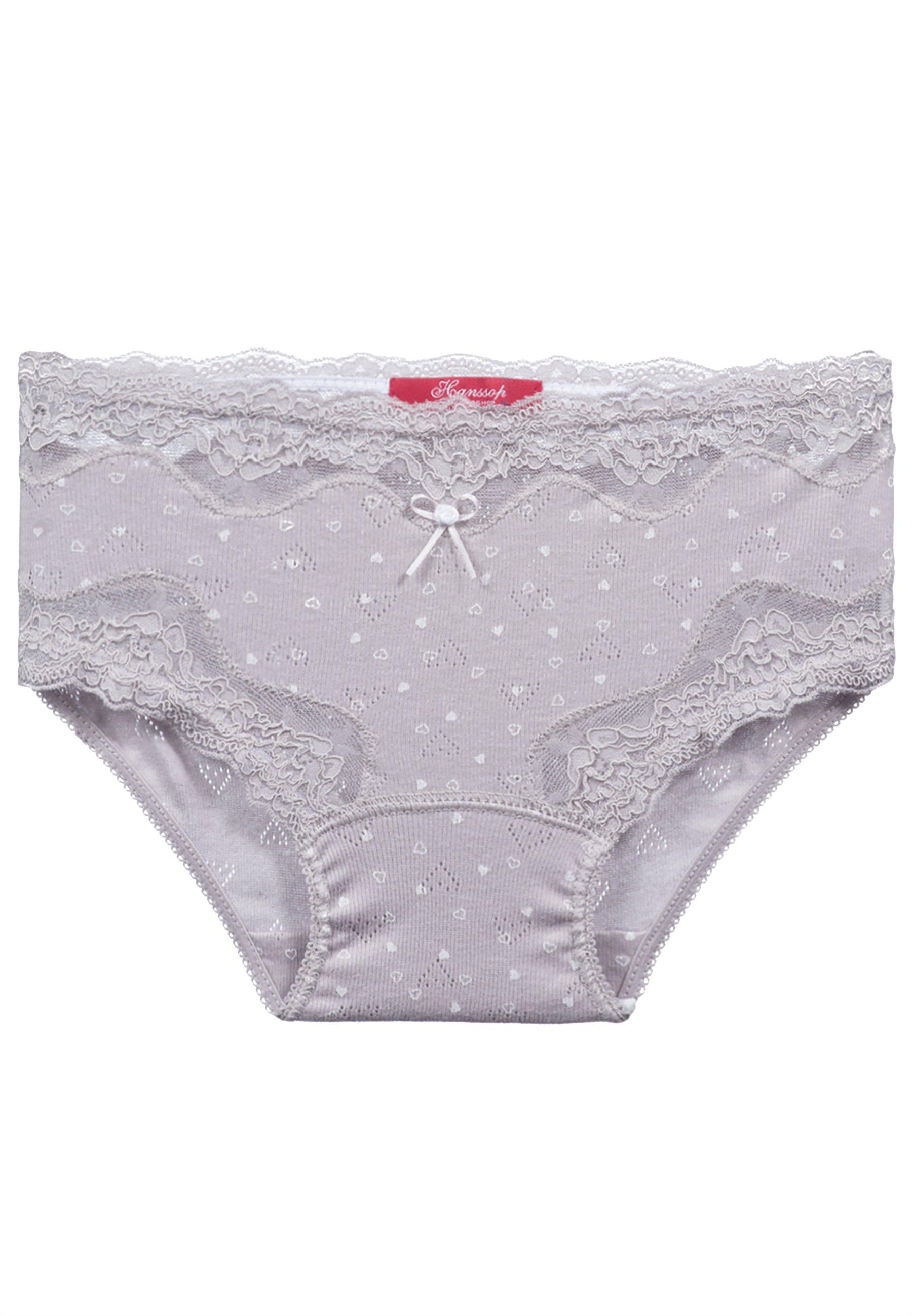 Hanssop  Unterhemd+Unterhose, luxuriöse Spitze Pointelle, Rose 