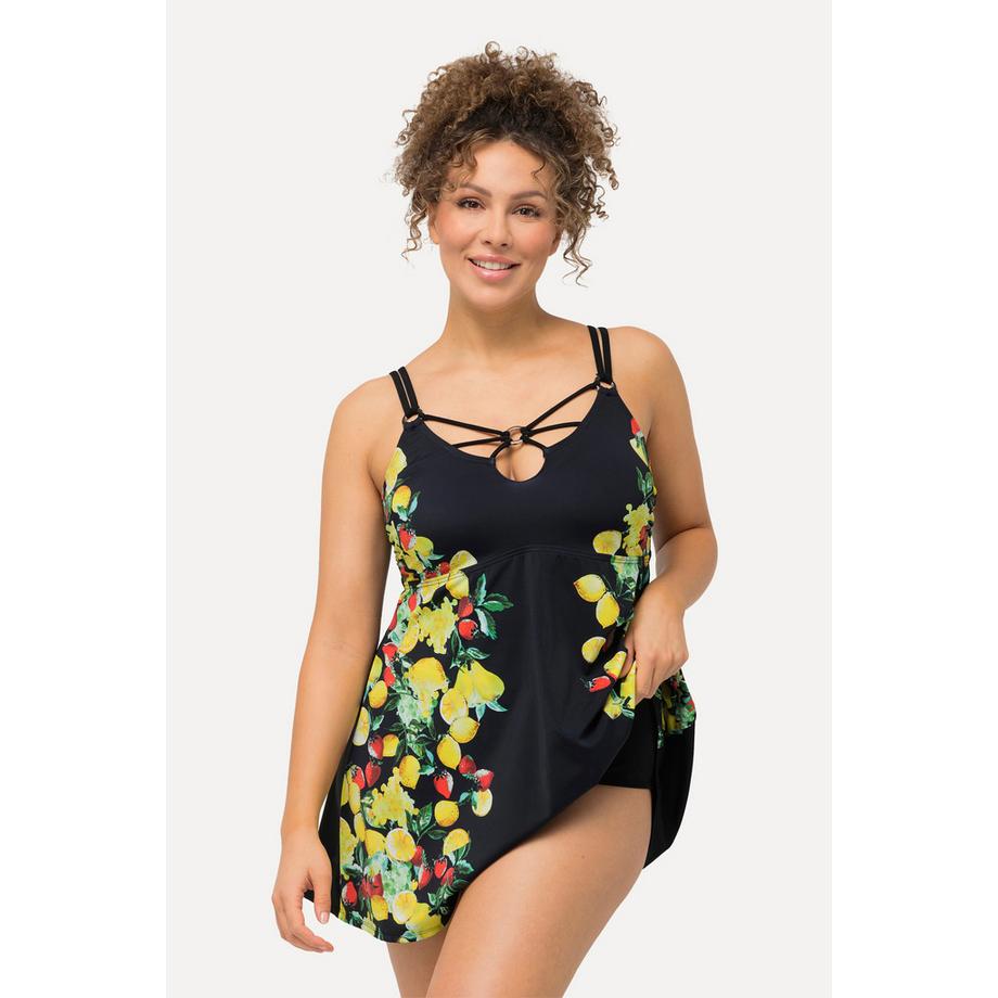 Ulla Popken Robe de bain motif citrons bonnets souples armatures  