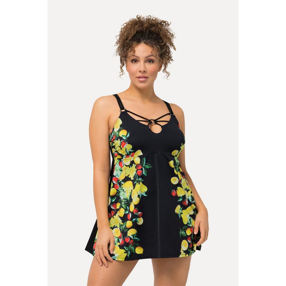 Ulla Popken Robe de bain motif citrons bonnets souples armatures  