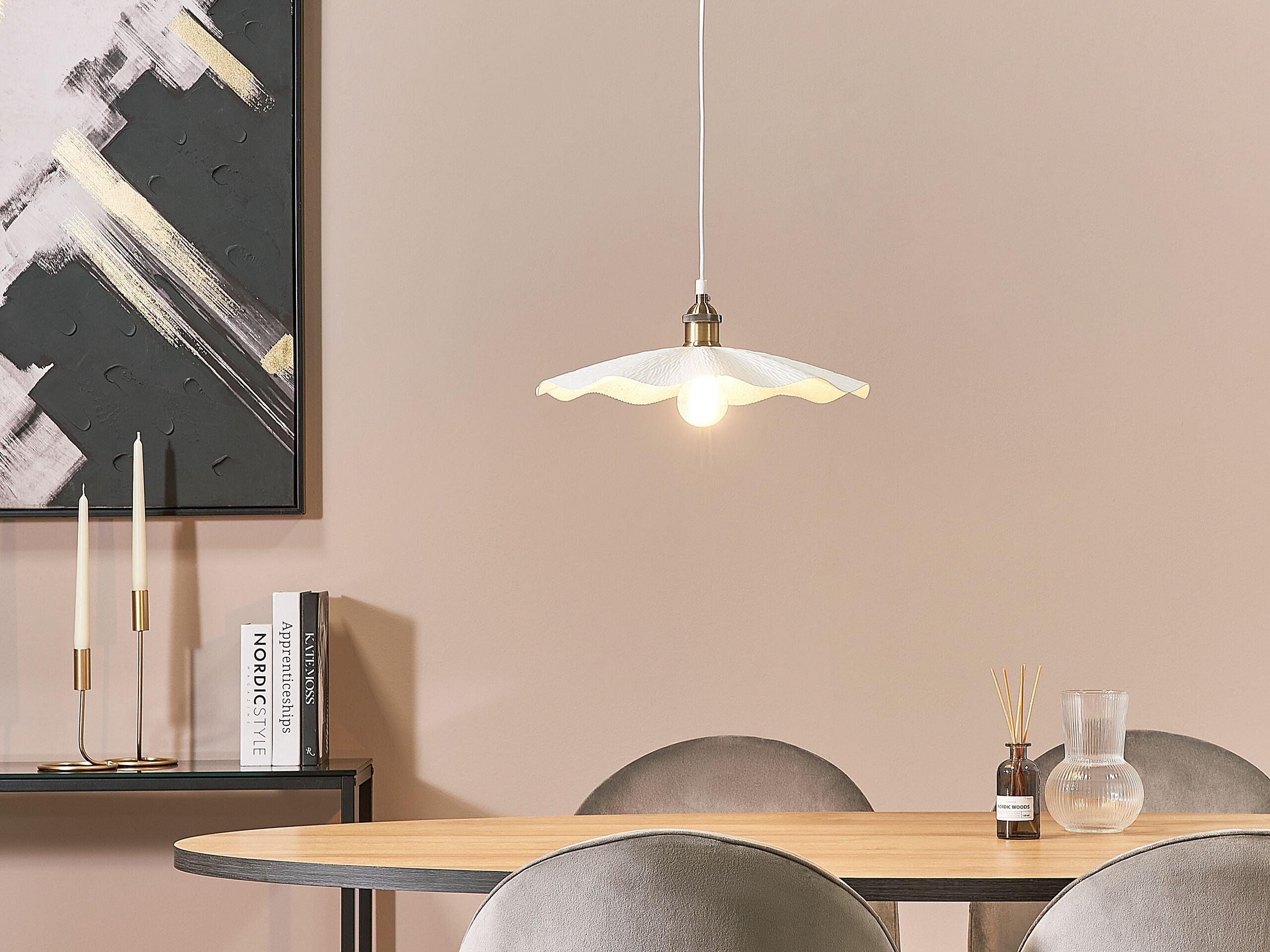 Beliani Lampe suspension en Métal Moderne PHILS  