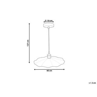 Beliani Lampadario en Ferro Moderno PHILS  