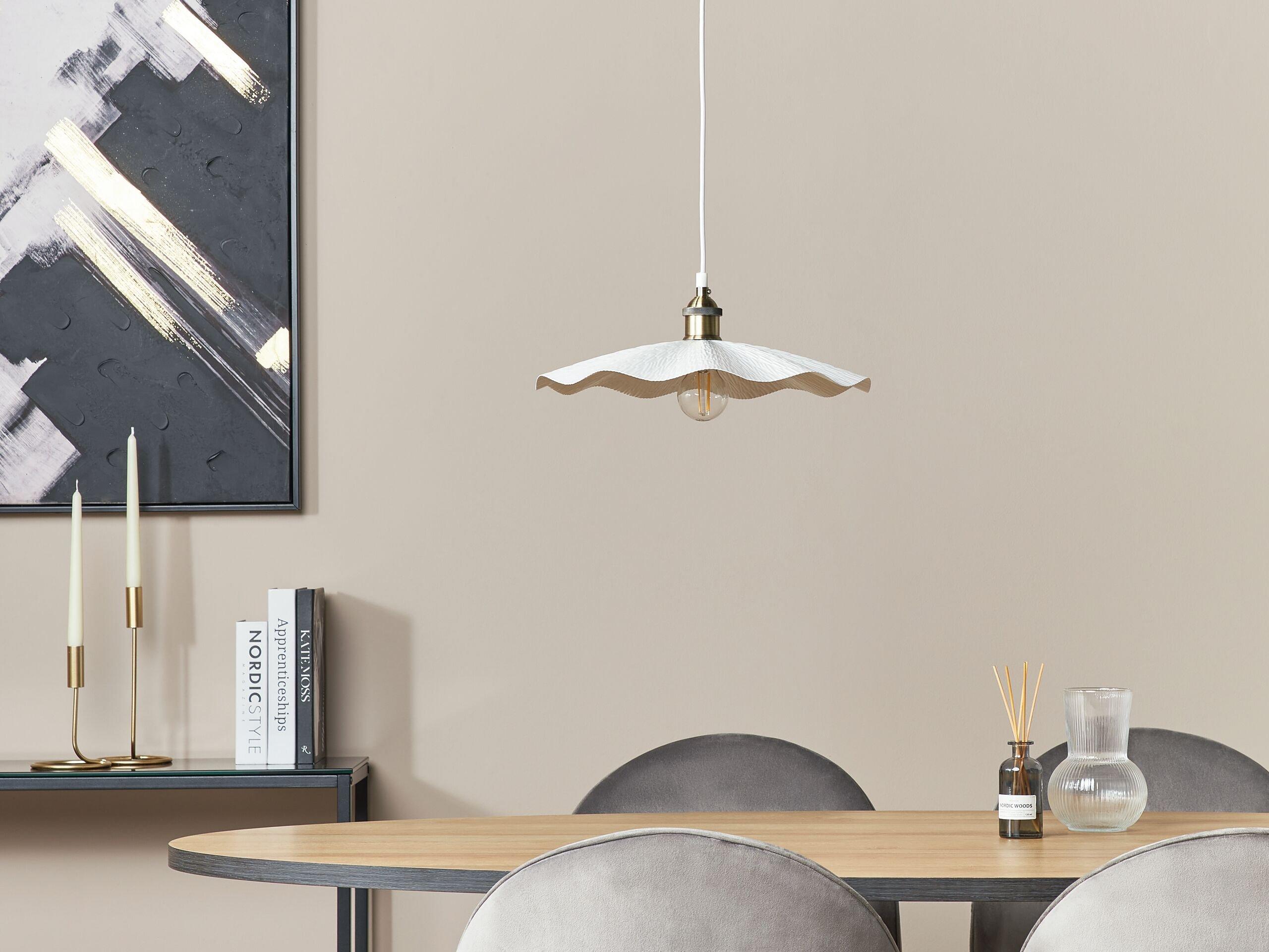 Beliani Lampe suspension en Métal Moderne PHILS  