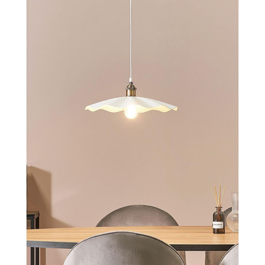 Beliani Lampe suspension en Métal  PHILS  