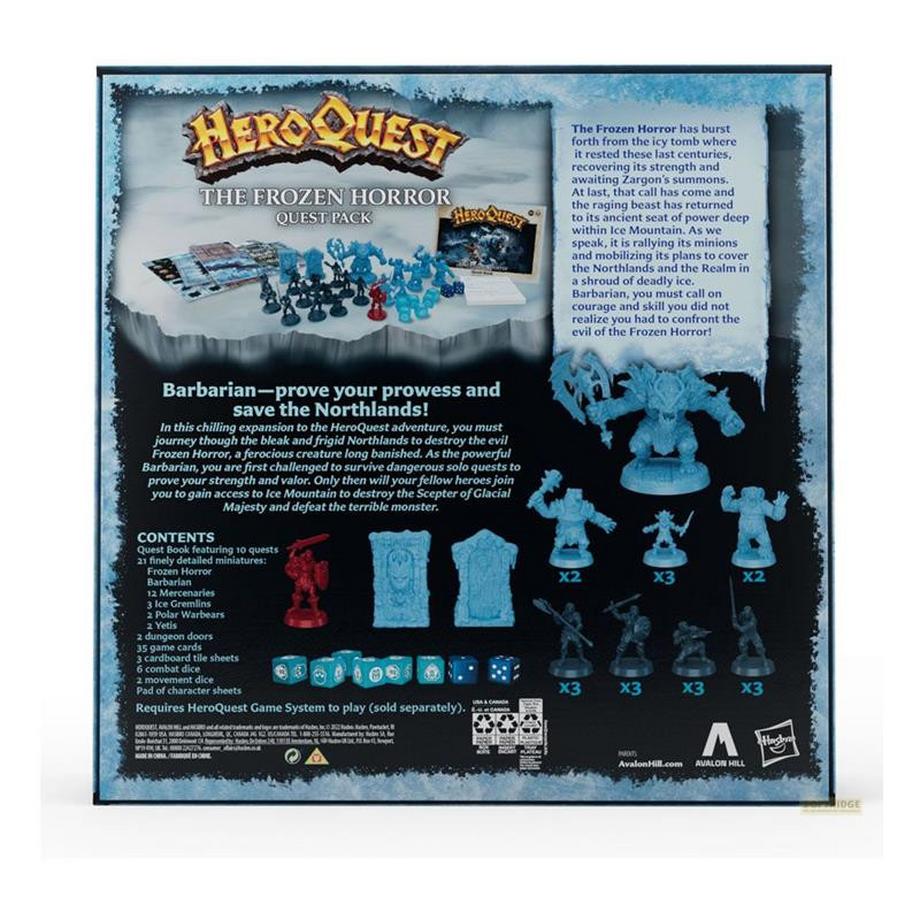 Hasbro  HeroQuest Brettspiel-Erweiterung The Frozen Horror Abenteuerpack englisch 