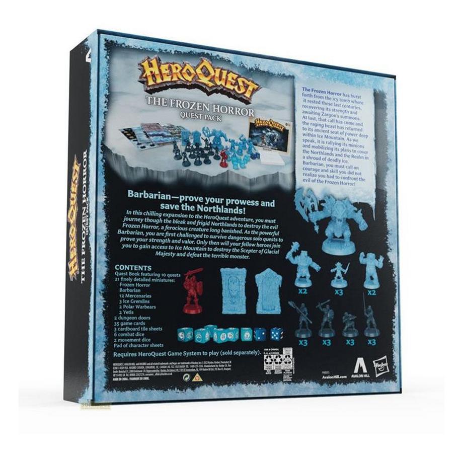 Hasbro  HeroQuest Brettspiel-Erweiterung The Frozen Horror Abenteuerpack englisch 