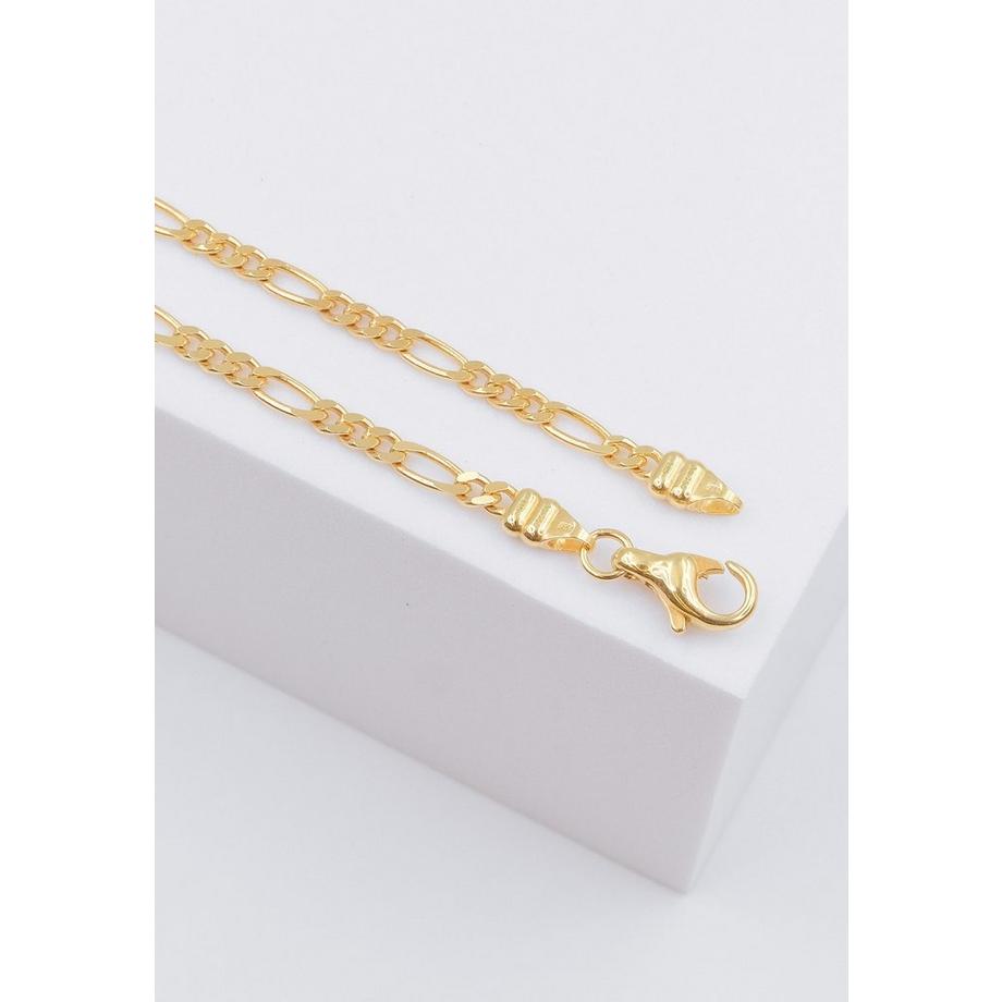 MUAU Schmuck  Bracelet Figaro Gelbgold 750, 2.9mm, 19cm 