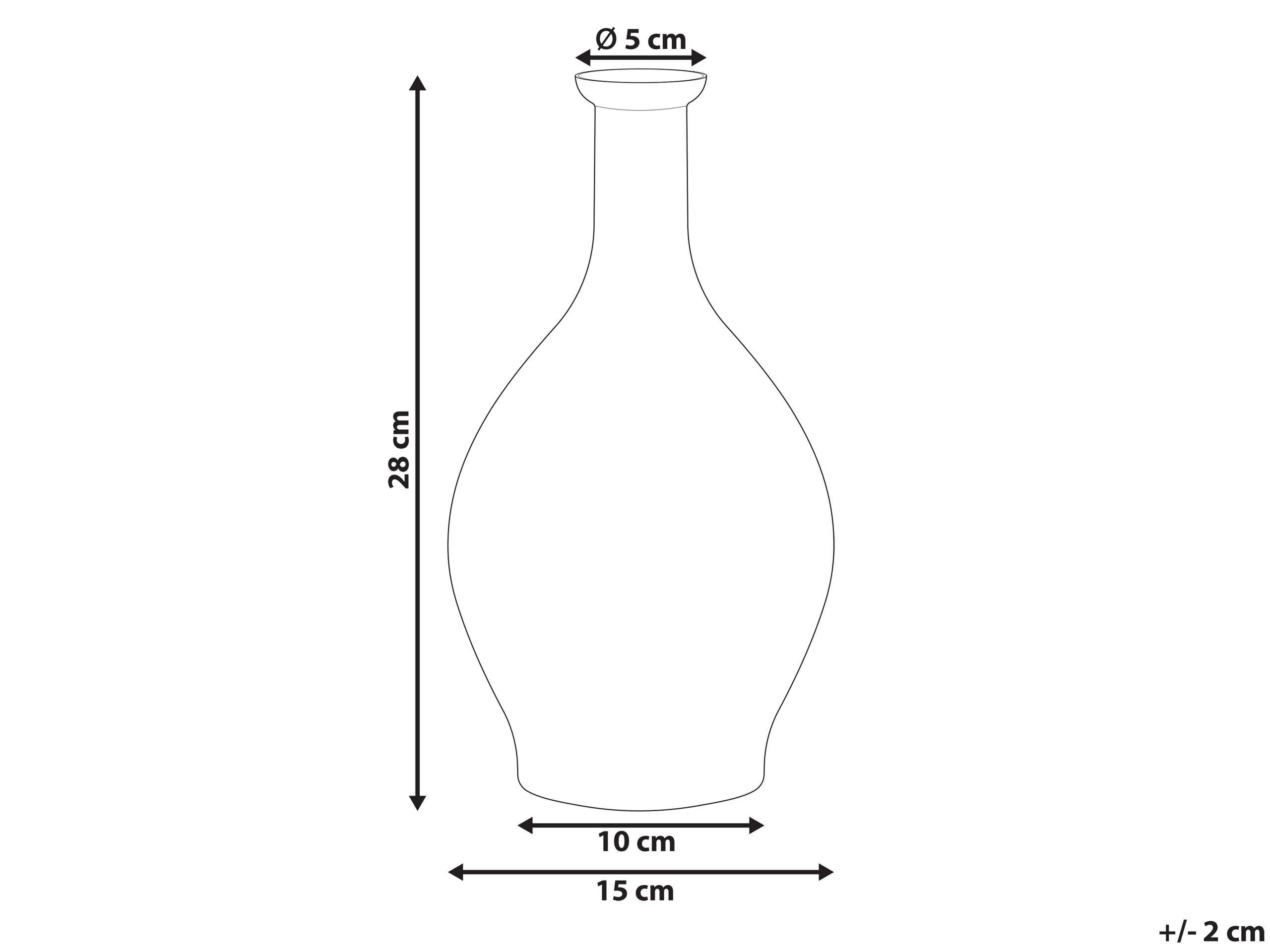 Beliani Dekovase aus Glas Modern PAKORA  