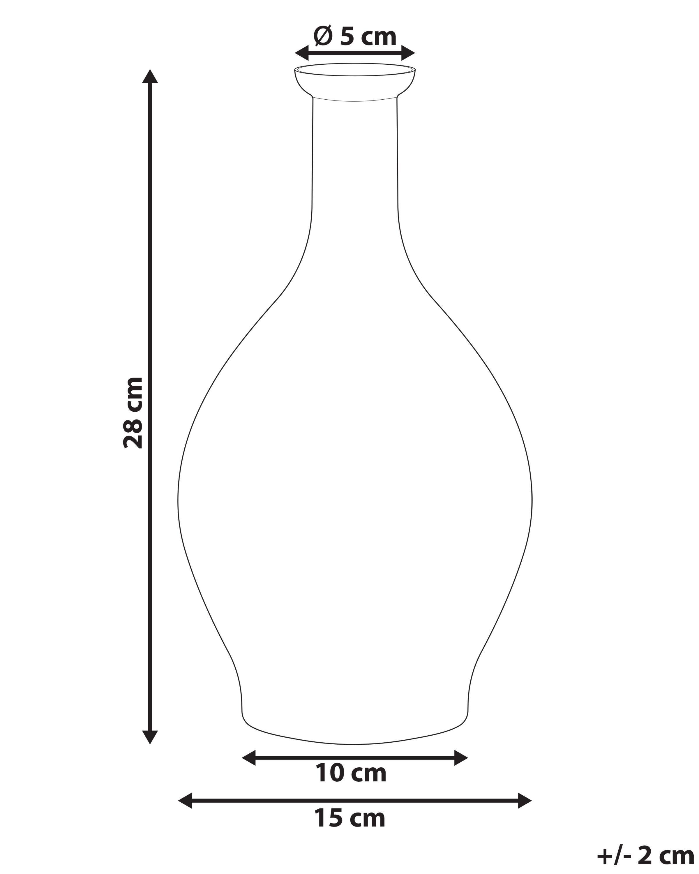 Beliani Vaso decorativo en Vetro Moderno PAKORA  