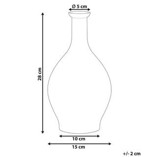 Beliani Vaso decorativo en Vetro Moderno PAKORA  