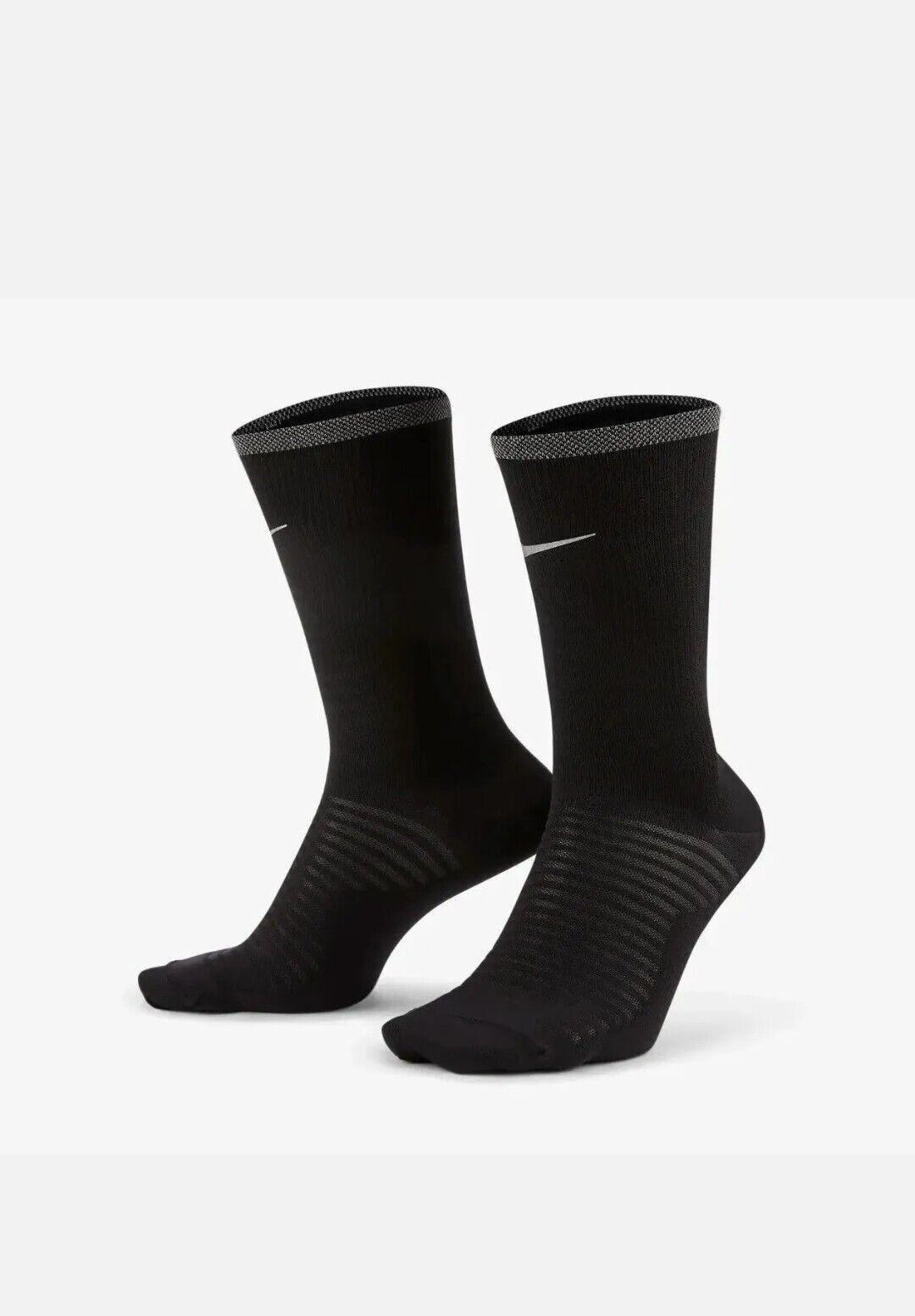 NIKE  Spark Lightweight Crew Running Socks Black 