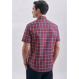 Seidensticker  Oxfordhemd Regular Fit Kurzarm Karo 