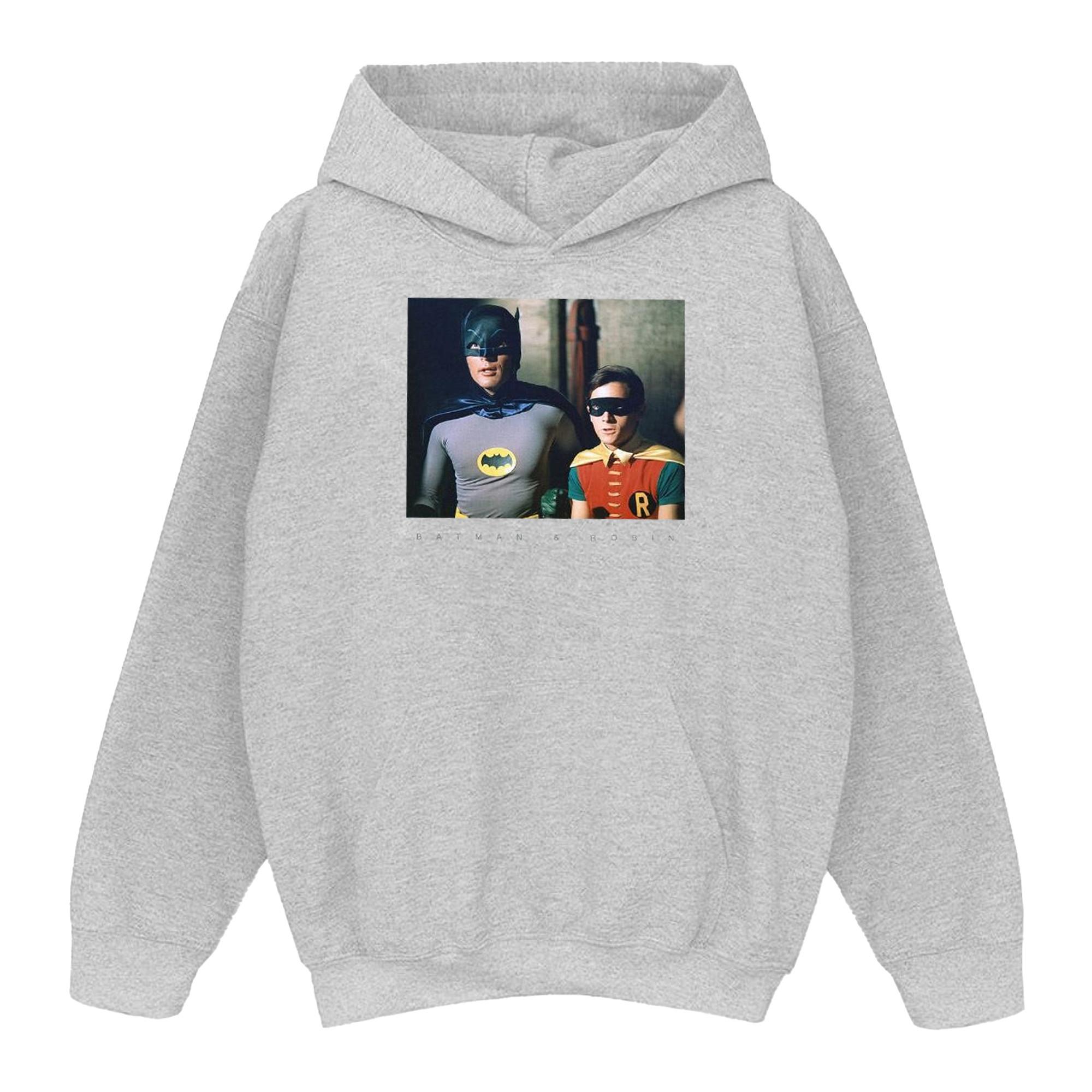 Image of Batman Tv Series Dynamic Duo Photograph Kapuzenpullover Jungen Grau 140/146
