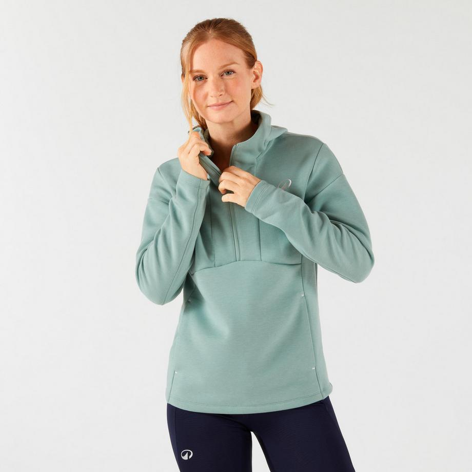 KUIKMA  Sweat-shirt tennis zippé à capuche femme 