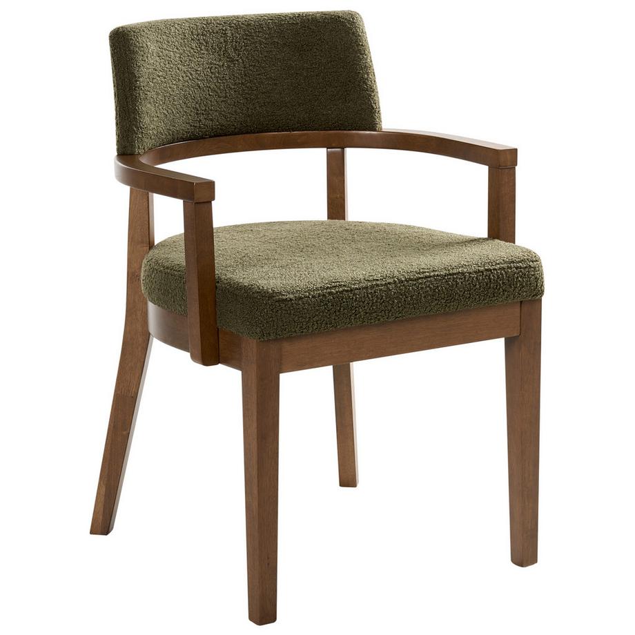 Beliani Lot de 2 chaises de salle à manger en Bouclé Rétro DALBO  