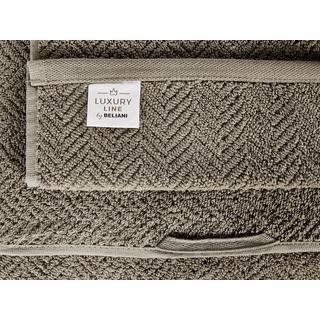 Beliani Set di 2 asciugamani en Cotone MITIARO  